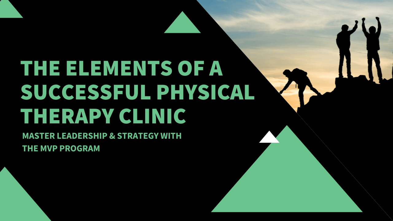 The Elements of a Successful Physical Therapy Clinic: Master Leadership & Strategy with the MVP Program